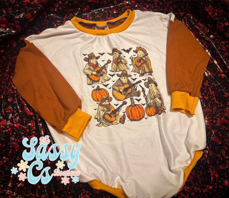Western Ghosties RTS Sweater Romper 3T